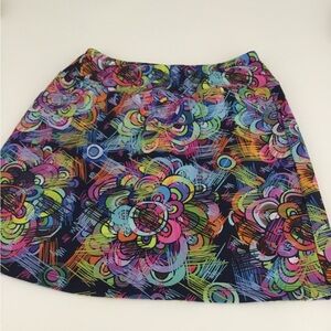 Skinz Colorful Floral Women's Golf & Tennis Skirt, pockets & built in shorts